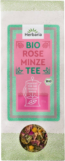 Bio čaj za French Press - meta in vrtnica - 20 g