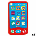 igrača telefon playgo rdeča 6,8 x 11,5 x 1,5 cm (6 kosov)