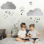 Nalepke oblakov za policami IKEA 007op
