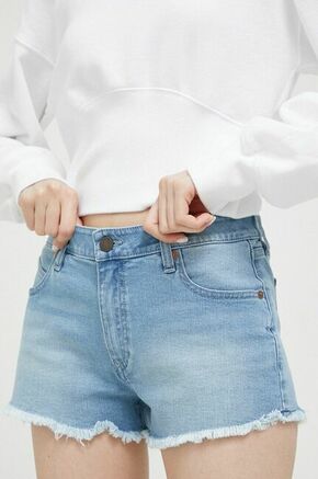 Jeans kratke hlače Volcom ženski - modra. Kratke hlače iz kolekcije Volcom