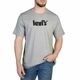 Bombažen t-shirt Levi's siva barva - siva. T-shirt iz kolekcije Levi's. Model izdelan iz melange pletenine.