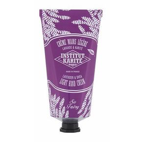 Institut Karite Light Hand Cream Lavender &amp; Shea vlažilna krema za roke 75 ml za ženske