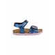 Otroški sandali Geox - modra. Otroški sandali iz kolekcije Geox. Model izdelan iz ekološkega usnja.