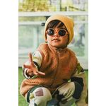 Otroška sončna očala Ki ET LA RoZZ rjava barva - rjava. Otroška sončna očala iz kolekcije Ki ET LA. Model z enobarvnimi stekli in okvirji iz plastike. Ima filter UV 400.