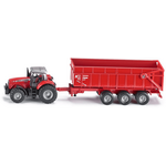 SIKU Farmer - Massey Ferguson traktor s prikolico, merilo 1:87