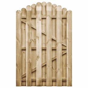 VidaXL Vrtna vrata impregnirana borovina 100x150 cm