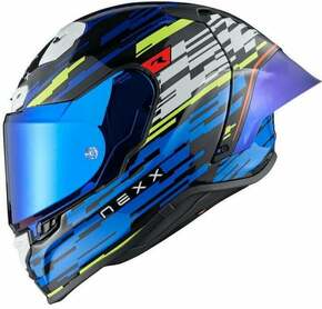 Nexx X.R3R Glitch Racer Blue Neon XS Čelada