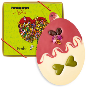 Zotter Schokoladen Bio MiXing velikonočno jajce VEGAN - Malina &amp; bela čokolada - 100 g