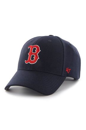 47brand kapa Boston Red Sox - mornarsko modra. Kapa s šiltom vrste baseball iz kolekcije 47brand. Model izdelan iz enobarvne tkanine.