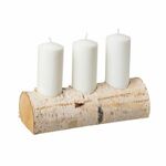 Čisté dřevo Svečnik CleanWood Birch za tri sveče
