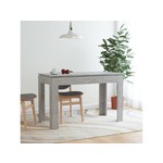 VIDAXL Jedilna miza betonsko siva 120x60x76 cm iverna plošča