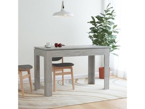 VIDAXL Jedilna miza betonsko siva 120x60x76 cm iverna plošča