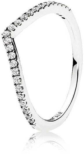 Pandora Svetleč srebrn prstan 196316CZ (Obseg 58 mm) srebro 925/1000