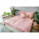 Rožnata bombažna posteljnina za enojno posteljo 140x200 cm LP Dita Pink Blossom - Cotton House