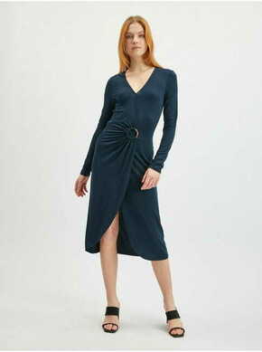 Orsay Temno modra ženska obleka v plašču ORSAY_410249-432000 42