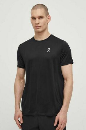 Kratka majica za tek On-running Core črna barva - črna. Kratka majica za tek iz kolekcije On-running. Model izdelan iz hitrosušečega materiala.