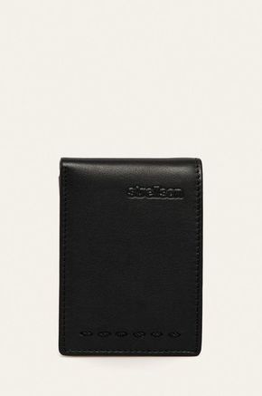 Strellson usnjena denarnica - črna. Mala denarnica iz kolekcije Strellson. Model izdelan iz naravnega usnja.