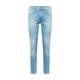 Kavbojke Pepe Jeans moške - modra. Kavbojke iz kolekcije Pepe Jeans, v stilu skinny, z nizkim pasom. Model izdelan iz spranega denima.