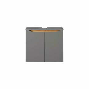 Siva omarica za pod umivalnik brez pipe 60x53 cm - Pelipal
