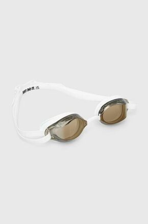 Plavalna očala Nike Legacy zlata barva - zelena. Plavalna očala iz kolekcije Nike. Model z lečami z zrcalno prevleko.