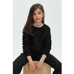 Otroški pulover Mayoral črna barva - črna. Otroški pulover iz kolekcije Mayoral, izdelan iz pletenine z nalepko. Model iz izjemno udobne tkanine z visoko vsebnostjo bombaža.