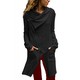 Women's Black Zippered Shawl Collar Jacket 33131