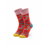 Happy Socks Visoke nogavice Unisex SAN01-4300 Rdeča