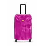 Kovček Crash Baggage ICON Large Size roza barva - roza. Kovček iz kolekcije Crash Baggage. Model izdelan iz plastike.