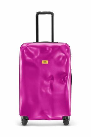 Kovček Crash Baggage ICON Large Size roza barva - roza. Kovček iz kolekcije Crash Baggage. Model izdelan iz plastike.