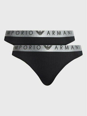 Emporio Armani Underwear Set 2 parov klasičnih spodnjih hlačk 163334 3R235 00020 Črna