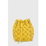 Torbica Marella rumena barva - rumena. Majhna torbica mošnjiček iz kolekcije Marella. Model na zapenjanje, izdelan iz ekološkega usnja.