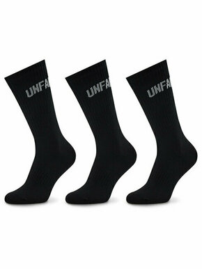 Unfair Athletics Set 3 parov unisex visokih nogavic Curved UNFR22-164 Črna
