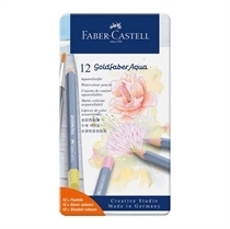 Faber-Castell Akvarelne barvice Goldfaber Aqua Pastel v pločevinasti škatli