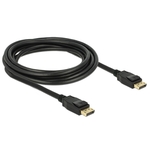 Delock DisplayPort 4K 60 Hz kabel 3 m, črn