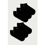Polo Ralph Lauren nogavice (6-pack) - črna. Kratke nogavice iz kolekcije Polo Ralph Lauren. Model izdelan iz enobarvnega materiala. V kompletu je šest parov.