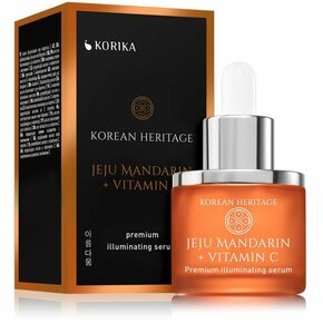 KORIKA Korean Heritage Jeju Mandarin + Vitamin C Premium Illuminating Serum serum za obraz (posvetlitveni) z vitaminom C 30 ml