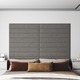 vidaXL Stenski paneli 12 kosov svetlo sivi 90x15 cm blago 1,62 m²