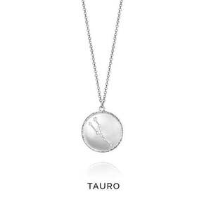 Viceroy Srebrni znak ogrlice Taurus Horoscopo 61014C000-38T srebro 925/1000