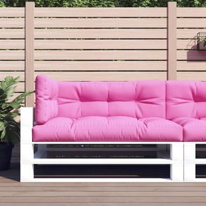 VidaXL Blazine za kavč iz palet 3 kosi roza&nbsp;blago