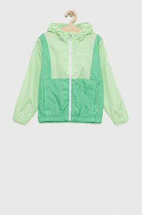 Otroška jakna Columbia Lily Basin Jacket zelena barva - zelena. Otroška jakna iz kolekcije Columbia. Nepodložen model