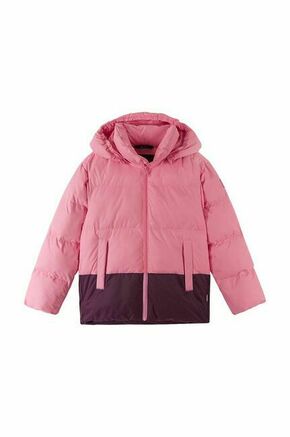 Otroška jakna Reima Teisko roza barva - roza. Otroška zimska jakna iz kolekcije Reima. Podložen model