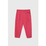 Otroške hlače Birba&amp;Trybeyond roza barva - roza. Otroški Hlače iz kolekcije Birba&amp;Trybeyond. Model izdelan iz enobarvne tkanine. Visokokakovosten, udoben material.