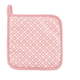 Komplet 2 rožnatih bombažnih prijemalk za lonce Tiseco Home Studio Dot