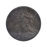 VIDAXL Mizna plošča črna Ø 50x2,5 cm marmor