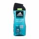 Adidas After Sport Shower Gel 3-In-1 osvežilen gel za prhanje 250 ml za moške
