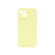 Silikonski ovitek (liquid silicone) za Apple iPhone 15 Plus, Soft, pastelno rumena