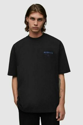 Bombažna kratka majica AllSaints UNDERGROUND SS CREW moška