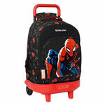 slomart šolski nahrbtnik s kolesi spiderman hero črna (33 x 45 x 22 cm)