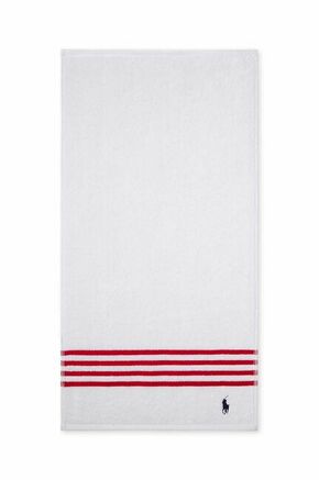 Majhna bombažna brisača Ralph Lauren Guest Towel Travis - bela. Majhna bombažna brisača iz kolekcije Ralph Lauren. Model izdelan iz tekstilnega materiala.