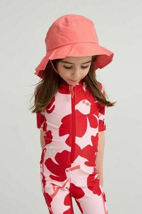Otroški klobuk Reima Rantsu rdeča barva - rdeča. Otroški klobuk iz kolekcije Reima. Model z ozkim robom